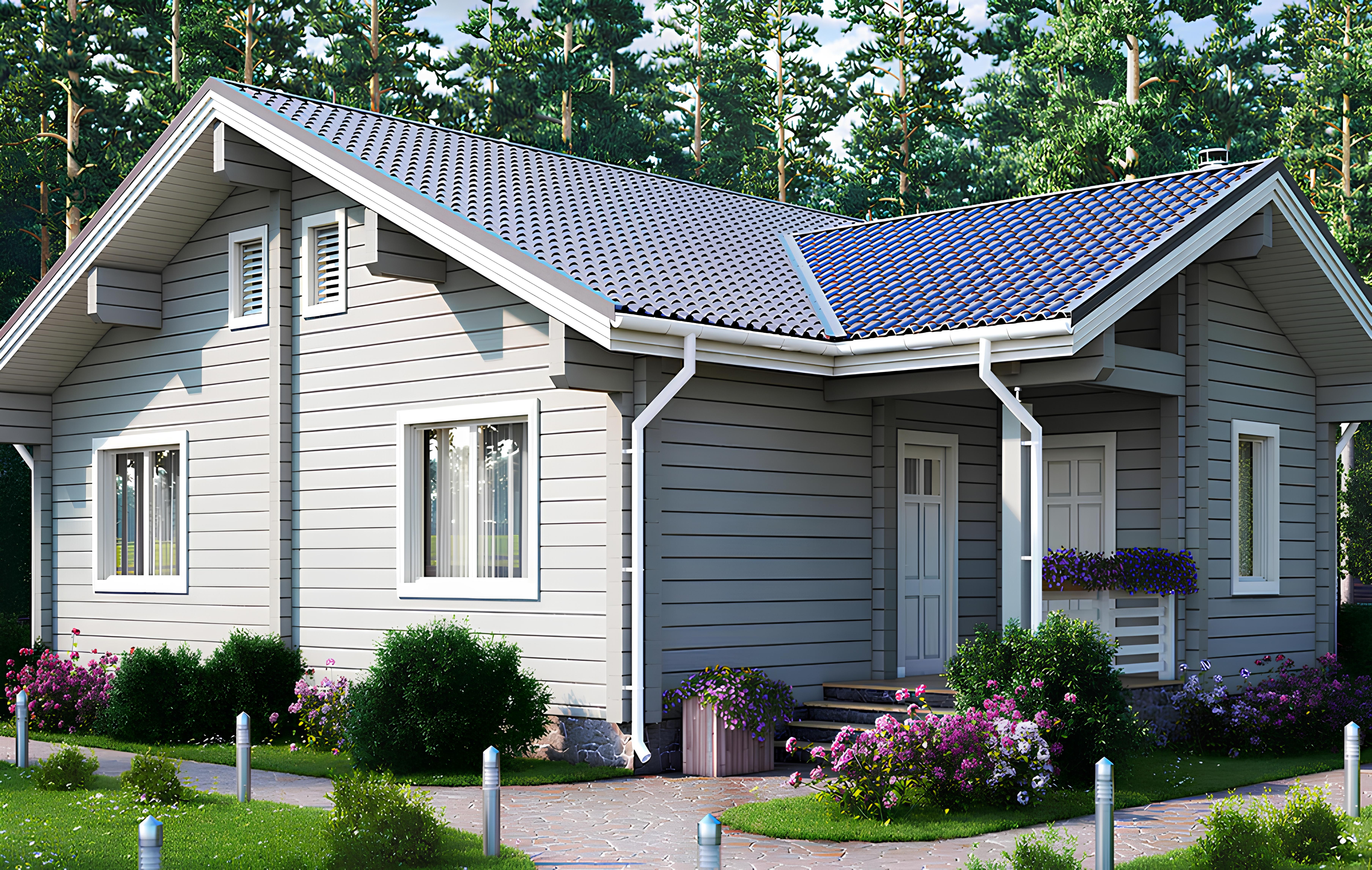 Дом из профилированного бруса VZ-422